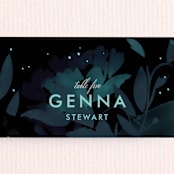 "Midnight Garden" - Place Cards in Midnight by Lori Wemple - Detail