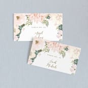 "Garden Wedding" - Place Cards in Blush by Susan Moyal - Front with Free Guest Printing