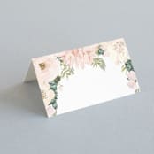 "Garden Wedding" - Place Cards in Blush by Susan Moyal - Blank front