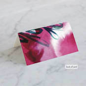 "Airy Blooms" - Place Cards in Haute Hibiscus by Simona Camp - Folded Back of Card