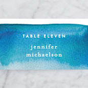 "Tide Pools" - Place Cards in Sea by Krissy Bengtson - Detail