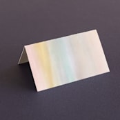 "Off Shore" - Place Cards in Dawn by Grace Kreinbrink - Blank front