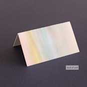 "Off Shore" - Place Cards in Dawn by Grace Kreinbrink - Folded Back of Card
