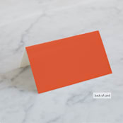 "Joyfully Ever After" - Place Cards in Tangerine by Faith Harlow - Folded Back of Card