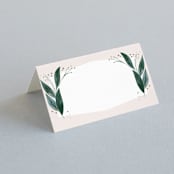 "Eternity" - Place Cards in Sage by Leah Bisch - Blank front