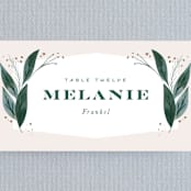 "Eternity" - Place Cards in Sage by Leah Bisch - Detail