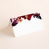 "Tidal Blooms" - Place Cards in Holly by Grace Kreinbrink - Blank front