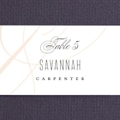 "Today & Always" - Place Cards in Peach by Stacey Meacham - Detail