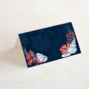 "Deep Blue" - Place Cards in Deep Blue by Paper Sun Studio - Blank front