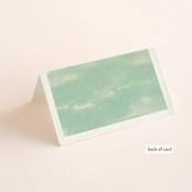 "Postcard from the Desert" - Place Cards in Sunset by Pink House Press - Folded Back of Card