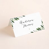 "Paradise" - Place Cards in Forest by Oma N. Ramkhelawan - Folded with Free Guest Printing