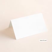 "Paradise" - Place Cards in Forest by Oma N. Ramkhelawan - Folded Back of Card