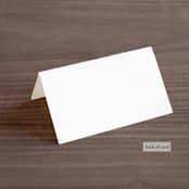 "Brooklyn" - Place Cards in Cement by Lauren Chism - Folded Back of Card