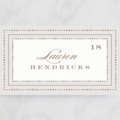 "Simply Grand" - Place Cards in Dove by Hooray Creative - Detail