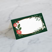 "Nature's Crest" - Place Cards in Forest by Paper Sun Studio - Blank front