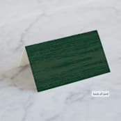 "Nature's Crest" - Place Cards in Forest by Paper Sun Studio - Folded Back of Card