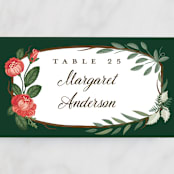 "Nature's Crest" - Place Cards in Forest by Paper Sun Studio - Detail