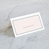 "Simply Framed" - Place Cards in Blush by Maddy Hague - Blank front