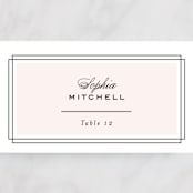 "Simply Framed" - Place Cards in Blush by Maddy Hague - Detail