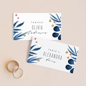 "Paradise" - Place Cards in Seaside by Joanna Griffin - Front with Free Guest Printing