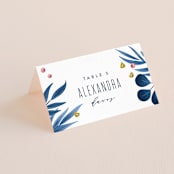 "Paradise" - Place Cards in Seaside by Joanna Griffin - Folded with Free Guest Printing