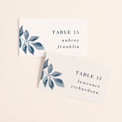 "Southern Comfort" - Place Cards in French Blue by Chris Griffith - Front with Free Guest Printing