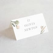 "Romantic Eucalyptus" - Place Cards in Sage by Petra Kern - Folded with Free Guest Printing