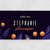 "Fire and Ice" - Place Cards in Fire by Jessica Corliss - Detail