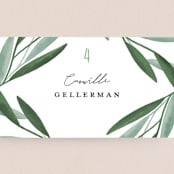 "Oliviers" - Place Cards in Spring by Gwen Bedat - Detail