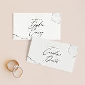 "Inky" - Place Cards in Ink by Pink House Press - Front with Free Guest Printing