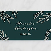"Snippet" - Place Cards in Pine by Sarah Brown - Detail