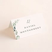 "Gentle Greens" - Place Cards in Fern by Petra Kern - Folded with Free Guest Printing