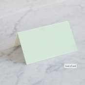 "Cascading Florals" - Place Cards in Rouge by Leah Bisch - Folded Back of Card