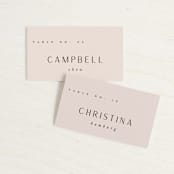 "Adora" - Place Cards in Dawn by Leah Bisch - Front with Free Guest Printing