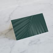 "Palm Layers" - Place Cards in Palm Frond by Jill Means - Blank front