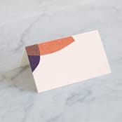 "tissue texture" - Place Cards in Papaya by Carrie Moradi - Blank front