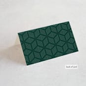 "Picture Perfect" - Place Cards in Diamond by Amy Payne - Folded Back of Card