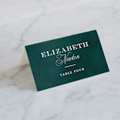 "Succulent Center" - Place Cards in Cactus by Jessica Williams - Folded with Free Guest Printing