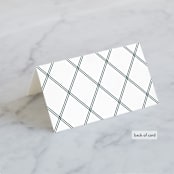 "Succulent Center" - Place Cards in Cactus by Jessica Williams - Folded Back of Card