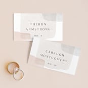 "Sculpture Garden" - Place Cards in Desert by Hooray Creative - Front with Free Guest Printing