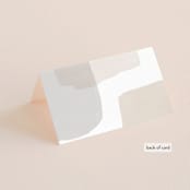"Sculpture Garden" - Place Cards in Desert by Hooray Creative - Folded Back of Card