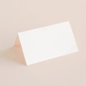 "Flowing Initials" - Place Cards in Ivory by Hooray Creative - Blank front