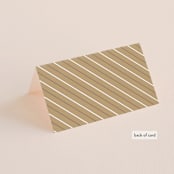"Organic Dots" - Place Cards in Champagne by lena barakat - Folded Back of Card