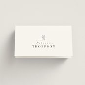 "Monumental" - Place Cards in Cotton by Jessie Steury - Folded with Free Guest Printing