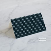 "Traditional" - Place Cards in Navy by lena barakat - Folded Back of Card