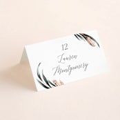 "Maya Rustica" - Place Cards in Rose by Petra Kern - Folded with Free Guest Printing