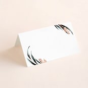 "Maya Rustica" - Place Cards in Rose by Petra Kern - Blank front