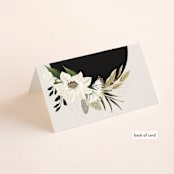 "Botanical Ring" - Place Cards in Ivory by Susan Moyal - Folded Back of Card