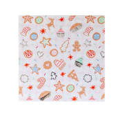 "Baking Spirits Bright Pink Baking Large Napkins - Set of 16" - Party Napkins in multicolor by Jollity and Co