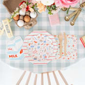 "Baking Spirits Bright Pink Baking Large Napkins - Set of 16" - Party Napkins in multicolor by Jollity and Co